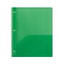 Staples 2-Pocket Plastic Folder, Letter Size, Durable Poly Folder for School, Office & Presentations, Green~#|#~96A5BC35-6887-4E3E-B8E1952D00AD1071_sc7