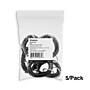 Staples Key Ring Wrist Coil, Black, 5/Pack (22156)~#|#~96B08E0E-69F7-4BFB-9228603159992371_sc7