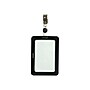 Staples Rubberized ID Badge Holder, Black, Durable Vertical Name Badge Sleeve for Work IDs, Access Cards & Credentials~#|#~84DA07F9-C235-41FE-9A63D62321C7AF25_sc7