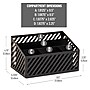 Mind Reader 5-Compartment Metal Desk Organizer, Black (MOSORG-BLK)~#|#~96DD1E07-3C97-4FE5-89ABF454FCAE499E_sc7