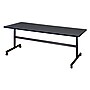 Regency Seating Kobe 72" x 30" Flip Top Mobile Training Table, Grey (MKFT7230GY)~#|#~96DE9CAB-7763-4DEE-95C1B2DEC3B0E78F_sc7