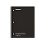 Staples 1-Subject Notebook, 8" x 10.5", College Ruled, 70 Sheets, Black, 6/Pack (ST58374C)~#|#~96EE5F64-9440-4330-B03F16EA1534F29A_sc7