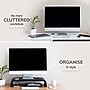 Anji Mountain Mango Wood Monitor Stand with Two USB Ports, Up to 32" Monitor, Black (MS-CRV-BLK-P)~#|#~970AEA19-4CA9-4AB9-961274AE596C5617_sc7