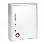 Viva Comfort Steel Locking Surface-Mount Medicine Medical Cabinet with Pocket, 1.1 cu. ft., White (ADI999-06-WHI-MK)~#|#~970E87B6-24BD-4868-8928B78704F86A55_sc7