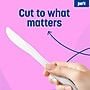 Perk Medium‑Weight Plastic Knives, 300 Count Bulk Disposable Knives for Everyday Meals & Events, White~#|#~9715CA96-D8D1-427D-B3A6BE1D0A9C6672_sc7