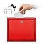 AdirOffice Steel Multipurpose Interoffice Mailbox Drop Box, Large, Red (631-03-RED-PKG)~#|#~972AD2D7-F3CA-4588-9263B9F64121C5CE_sc7