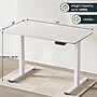 FlexiSpot ET262 55"W Electric Rectangular Adjustable Standing Desk, White (4SPL-S09010076)~#|#~97401511-7628-44F1-BD013ED1FF99CE0E_sc7