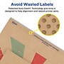 Avery Laser/Inkjet Square Multipurpose Labels, 8" x 8", Kraft Brown, 25 Labels/Pack ( 94108)~#|#~97485943-44B7-4C1F-95FE9EEC4B25908F_sc7