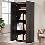 Sauder Select 71"H Storage Cabinet with 4 Shelves, Black (433933)~#|#~974D5BF1-73C1-4F5B-A72E1293C2DF2487_sc7
