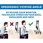 Mount-It! Adjustable Monitor Riser and Stand, Holds 11" to 32" Screens, Black (MI-7363)~#|#~9751E77A-42AB-421E-A247E778F551BFEC_sc7