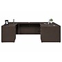 Boss Office Products 71" U-Shaped Desk with 2 File Pedestals, Mocha (GROUPA4-MOC)~#|#~97625358-1574-434A-8307349A02BF4254_sc7