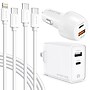 Delton Overtime USB-A/USB-C Charging Kit, White (CE14548A)~#|#~97746FD0-8B4A-40F3-92AB4B9FB466AB14_sc7