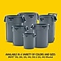 Rubbermaid Brute Outdoor Trash Can, Blue Resin, 44 Gal. (FG264360BLUE)~#|#~9775BC05-CB11-40E5-AAC39BB748DDAC2D_sc7