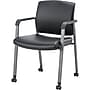 Lorell Healthcare Upholstery Vinyl Guest Chair with Casters, Black (LLR30951)~#|#~97965585-EF8B-4AF3-B6B7B0C25F645AF0_sc7