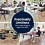 Flash Furniture Wren Kidney Activity Table, 96" x 48", Height Adjustable, Light Gray Top/Silver Frame (XUA4896KDLGTAC)~#|#~979710EB-A0A8-41BB-AC254093F90852A4_sc7