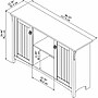 Bush Furniture Salinas Accent Storage Cabinet with Doors, Cape Cod Gray (SAS147CG-03)~#|#~97B51F2E-6F98-4281-89B4D8B591C3D752_sc7