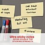 Staples Ultra Sticky Notes, 3" x 5", Sunshine Colors, 1200 Sheets – Strong‑Hold Notes for Lists, Planning & Workspace Use~#|#~97C0276A-E345-48E0-AAE46DD7FDE7A924_sc7