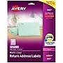 Avery Easy Peel Laser Return Address Labels, 1/2" x 1-3/4", Clear, 80 Labels/Sheet, 25 Sheets/Pack  (5667)~#|#~97C332E6-89F7-43C2-899EF470A05DCA3A_sc7