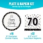 Say Hooray! Golden Wishes Birthday Props Paper Plates and Napkins Set, Multicolor, 48/Pack (DTC9506E702G)~#|#~97DAEF3C-FA3B-4BBE-BE152EA59F2D588E_sc7