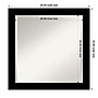 Amanti Art Brushed Black Beveled Bathroom Wall Mirror, 23.5" x 23.5", Black (A42678100282)~#|#~97DFDBC1-BDFA-4A35-A750DDF0A5D361EE_sc7
