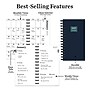 2027 TF Publishing Night Naval 3.5" x 6.5"  Weekly & Monthly Standard Planner, Paperboard Cover, Multicolored (27-7504)~#|#~97E7A99A-CFB9-4401-98DAC69E63F43AF6_sc7