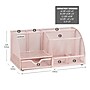 Mind Reader 7-Compartment Metal Desk Organizer File and Accessory Storage, Pink (JOEORG-PNK)~#|#~97FC8E4D-4341-42A4-AC9C38B051E0D5DF_sc7