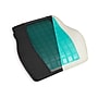 Mind Reader Memory Foam Ergonomic Lower Back Cushion Posture Corrector, Black/Blue (MEMCUSHGL-BLK)~#|#~97FDDEE8-C18C-4B40-91DE44FADA827A0E_sc7