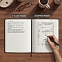 Staples Pro120 Elite™ Hardcover Journal, 8" x 10", Narrow Ruled, Black, 195 Pages (ST63364)~#|#~9807F171-EAD6-414F-8D6560422E8FA0A5_sc7
