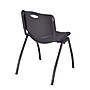 Regency Kobe 48" Flip Top Mobile Training Table- Maple & 2 'M' Stack Chairs- Black~#|#~98248D4C-932C-47F1-8F404CF5764AA80A_sc7
