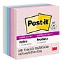 Post-it Recycled Super Sticky Notes, 4" x 4", Wanderlust Pastels Collection, Lined, 90 Sheet/Pad, 6 Pads/Pack (6756SSNRP)~#|#~9829B96D-5D89-4E71-81B69131797A7CC6_sc7