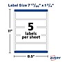 Avery Print-to-the-Edge Laser/Inkjet Wraparound Labels, 7.85" x 1.75", Textured White, 50/Pack (22838)~#|#~98547A6E-4C60-43D6-A4022DEA8DADFD08_sc7