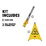 Rubbermaid Multilingual "Caution" Pop-Up Safety Cone, 20" x 21" x 21", Yellow.Black (FG9S0000YEL)~#|#~985695E0-378A-4A3F-B5A341A775C33E8C_sc7