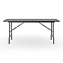 Staples 6' x 30" Wooden Heavy Duty Folding Table, Walnut (58366)~#|#~986B9842-BF02-40F6-B9150197D017A0D7_sc7
