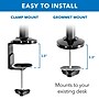 Mount-It! Single Monitor Sit-Stand Desk Mount with Keyboard Tray, Up to 32", Black (MI-7995)~#|#~986E4B6E-075B-43CD-B6D4C645EBD6DEDA_sc7