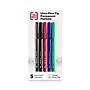 TRU RED™ Pen Permanent Markers, Ultra Fine Tip, Assorted, 5/Pack (TR54528)~#|#~988AC72A-6660-4B53-900A497CDC754FE9_sc7