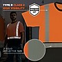 Ergodyne GloWear 8286BK High Visibility Short Sleeve Black Bottom T-Shirt, ANSI Type R Class 2, Orange, 5XL (22199)~#|#~988BFE58-0B16-4EA2-84D7020B2E10E839_sc7