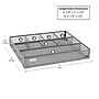 Mind Reader 6-Compartment Metal Drawer Organizer, Silver, 2/Set (2DEER-SIL)~#|#~98980351-3B7B-4D1E-96B48B20317096F7_sc7