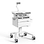 Mount-It! MedHub Mobile Medical Cart Workstation with Drawers, Tablet Arm, and Locking Caster Wheels, White/Grey (MI-16028)~#|#~98A14C63-24BB-407B-A64C917ED4EA4DFC_sc7