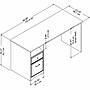 Bush Furniture Cabot 60"W Computer Desk with Drawers, Espresso Oak (WC31860)~#|#~98A2CE32-C89A-4282-A10DA3D040B00A0B_sc7