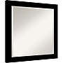 Amanti Art Brushed Black Beveled Bathroom Wall Mirror, 23.5" x 23.5", Black (A42678100282)~#|#~98A925EA-AB9D-40A4-97133970F104867E_sc7
