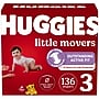 Huggies Little Movers Baby Diapers, Size 3, 136/Carton (53592)~#|#~98AD116B-D067-4535-B137983872BF887C_sc7