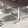 Bush Business Furniture 96W x 42D Boat Shaped Conference Table with Metal Base, Storm Gray (99TBM96SGSVK)~#|#~98B4CCCF-3154-49D1-8BB7875E6E5BCEF8_sc7