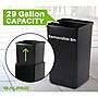Alpine Industries Steel Recycling, Compost, and Trash Can Set, 29 Gallon, 3/Pack (ALP4450-BLK-KIT36)~#|#~98C88D11-FF77-4E40-8D305DCAFD97AE62_sc7