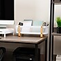 Mind Reader 2-Compartment Plastic Desk Organizer, White (DEBASK-WHT)~#|#~98D939A7-1CAF-47CA-82BBBFF421E1CC11_sc7