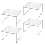 iDESIGN Stackable Cabinet Shelf Riser, Clear, 4/Pack (28988M2)~#|#~98DDF81B-C405-46C3-9352B90115C077E5_sc7
