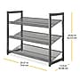 Whitmor 3-Tier Stacking Shoe Rack, Gunmetal (6905-8770-BB)~#|#~98E3CF4E-149C-432E-829A308AAE6A0B4A_sc7