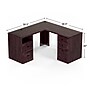 Staples Kendall Park 58.8"W L-Shaped Desk, Cherry (52493)~#|#~98F856BB-9F29-4850-BF019DDDB29EAE7F_sc7