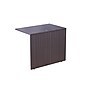 Boss Office Products 66"W U-Shaped Executive Desk with Box/Box/File Storage Pedestal and 4 Door Hutch, Driftwood (GROUPA15-DW)~#|#~991B4F4E-AE02-4396-91871C1CF78EC8F0_sc7