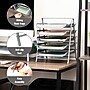 Mind Reader 5-Tier Stackable Paper Desk Tray Organizer, Metal, Silver (5TPAPER-SIL)~#|#~991CD04D-FD3A-4388-AD3752C1400C7C2B_sc7