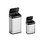 Nine Stars Stainless Steel Motion Sensor Trash Cans, Silver, 2/Pack (CB50-28/15-5)~#|#~992E8619-2C25-41F1-A9DFCABE256D709C_sc7